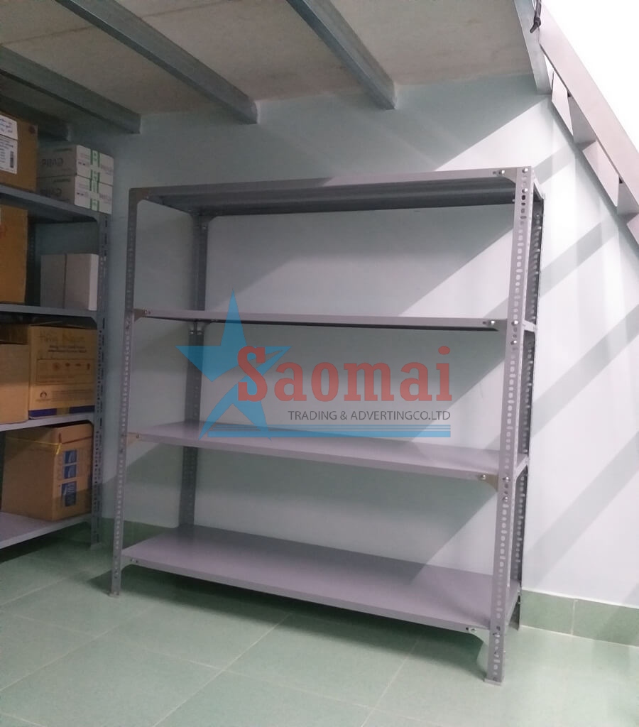 Kệ  sắt v lỗ 1000x1600x600 4 tầng