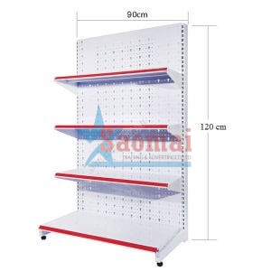 Kệ đơn lưng tôn lỗ 900*1200mm